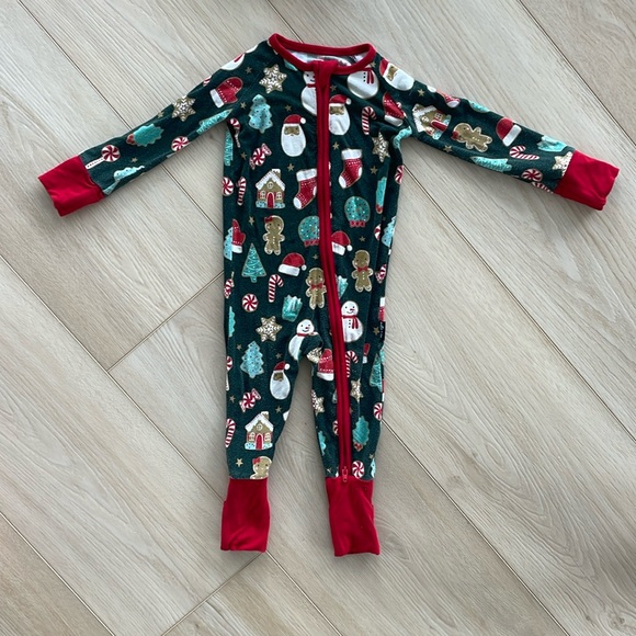 Millie + Roo Bamboo Zip Romper Millie Roo-Mas - Picture 2 of 6